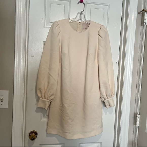 Gal Meets Glam Tallulah Shift Dress Cream Size 2 L - Picture 4 of 11